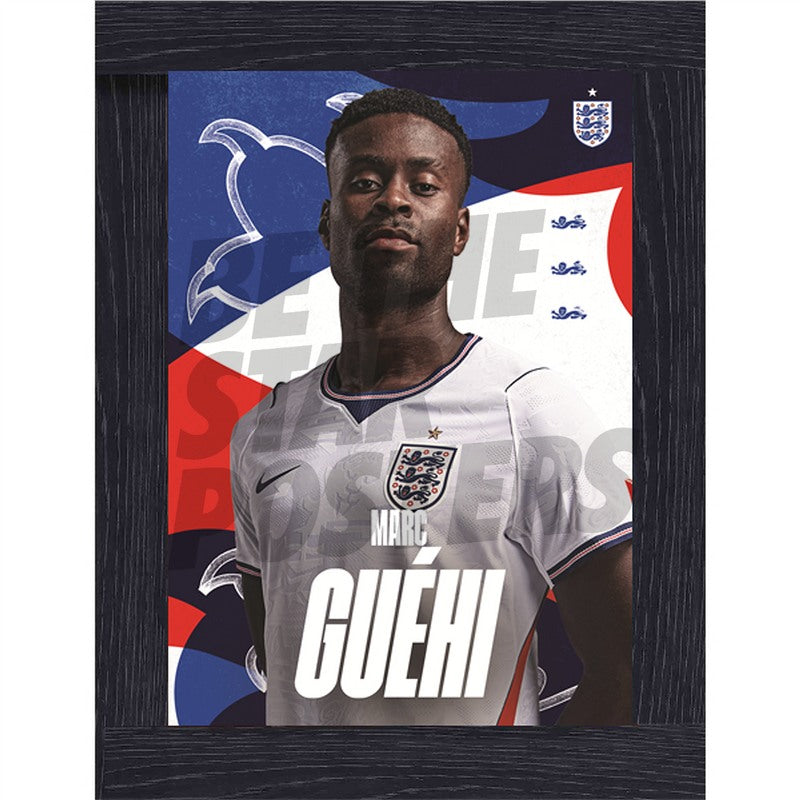 Marc Guehi England 26/27 Home Headshot Poster