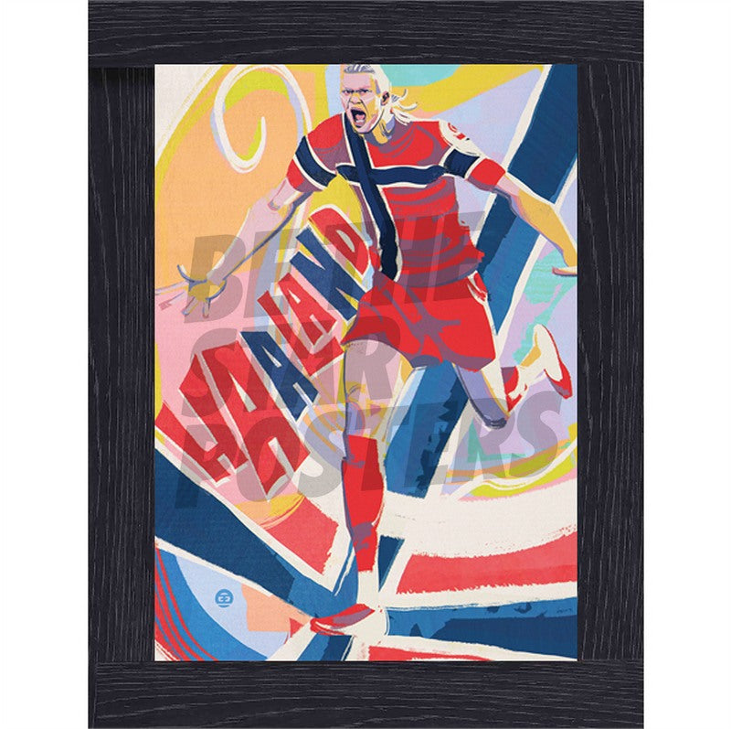 Erling Haaland Football Art Print