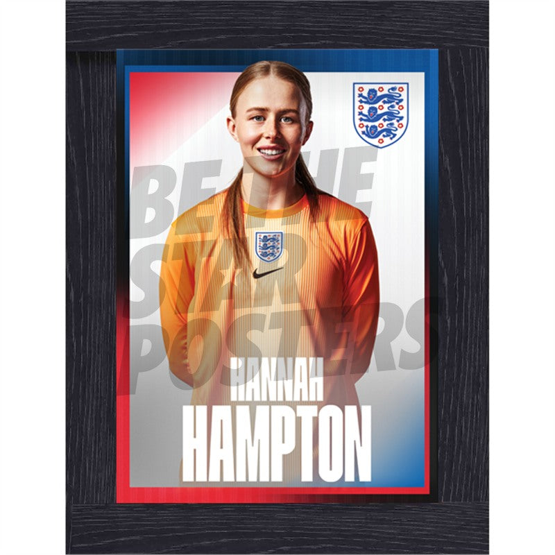 Lionesses Hampton 25/26 Away Headshot Poster