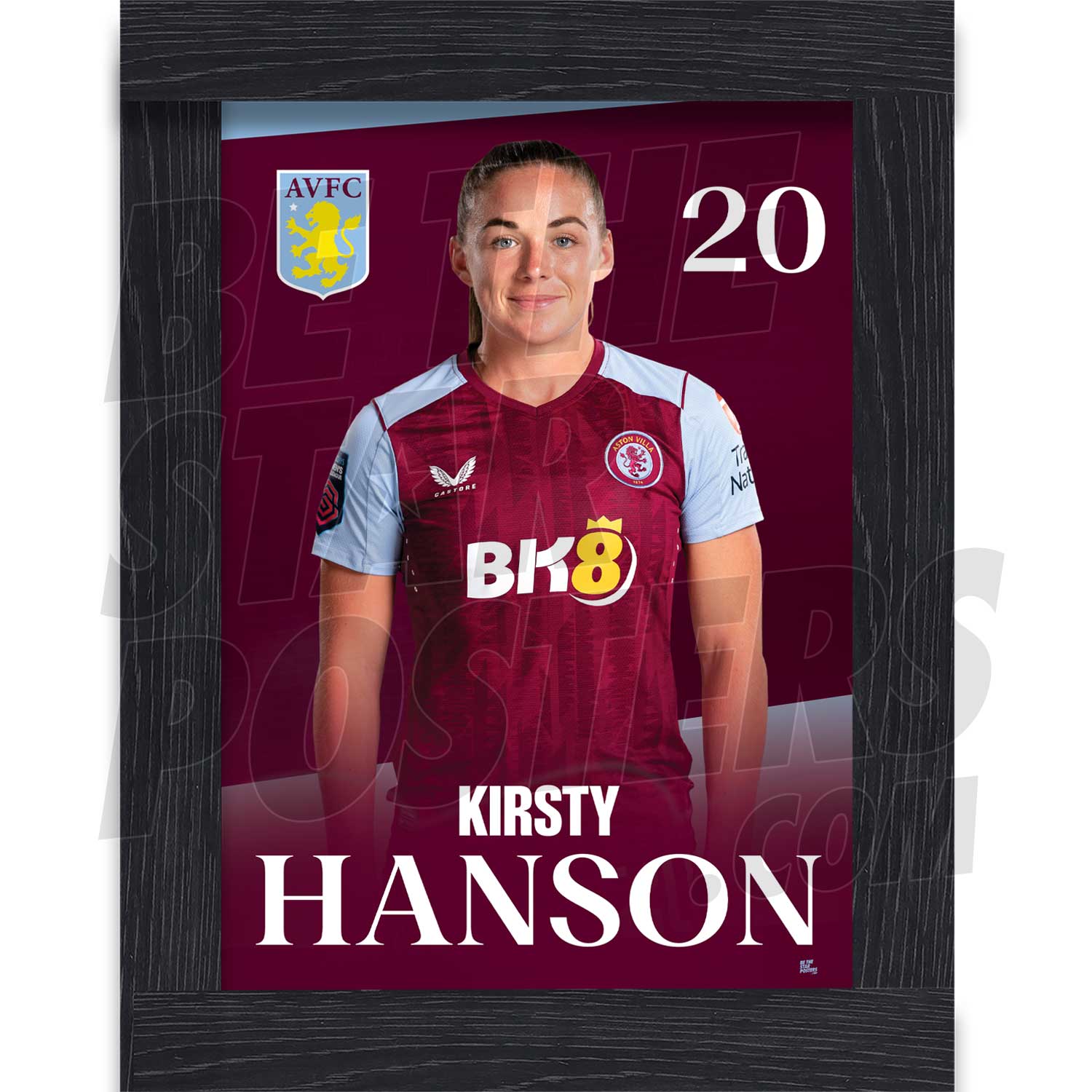 Aston Villa FC Kirsty Hanson 23/24 Headshot Poster