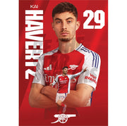 Arsenal FC Havertz 24/25 Action Poster