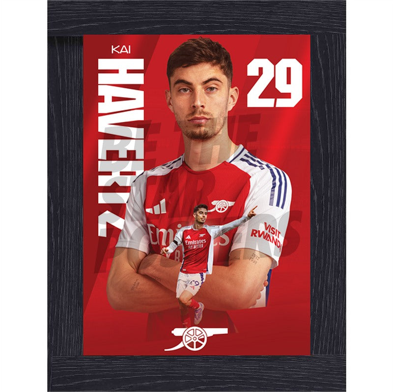 Arsenal FC Havertz 24/25 Action Poster