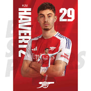 Arsenal FC Havertz 24/25 Action Poster