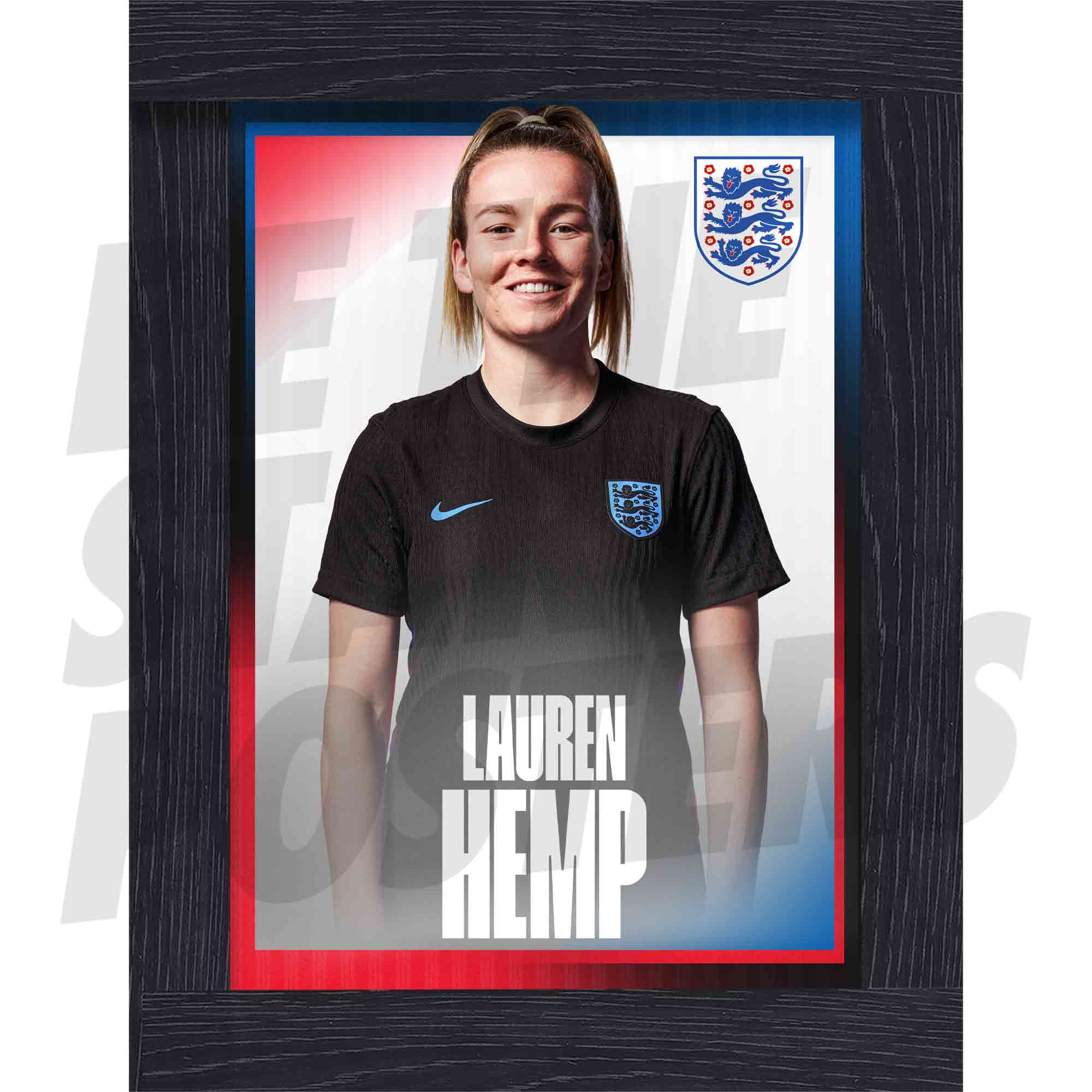 Lionesses Hemp 25/26 Away Headshot Poster