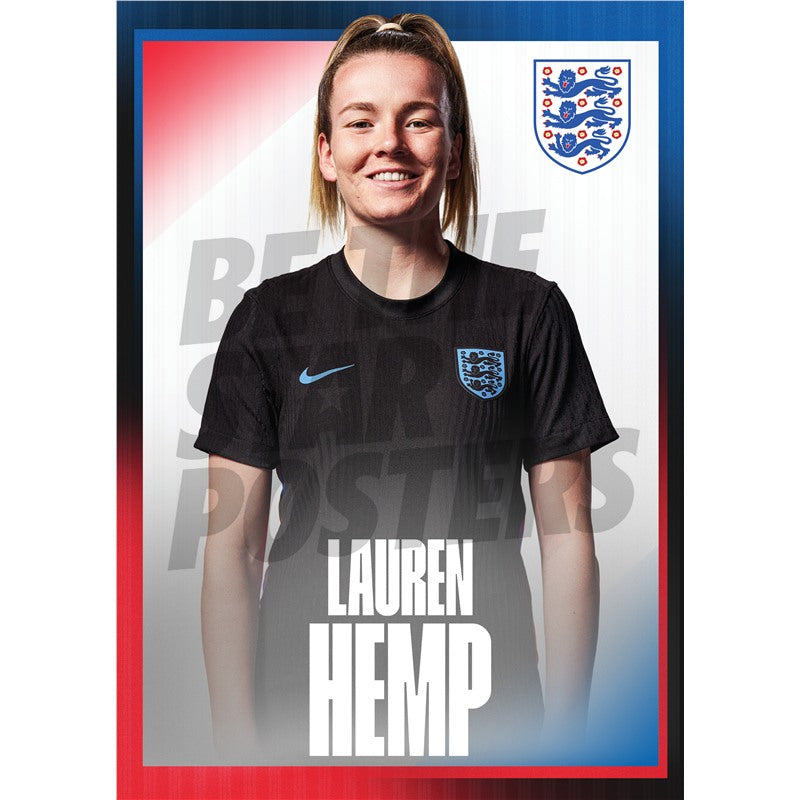Lionesses Hemp 25/26 Away Headshot Poster