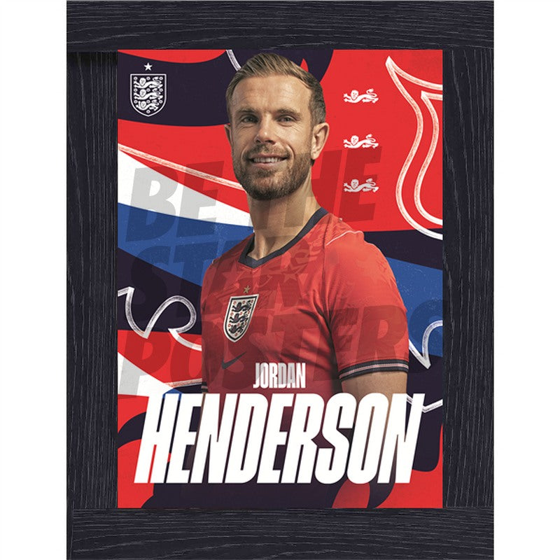 Jordan Henderson England 26/27 Away Headshot Poster