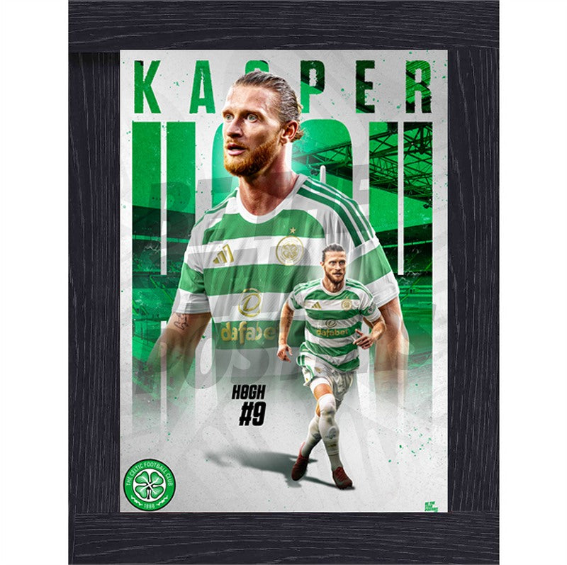 Celtic FC Kasper Høgh 26/27 Action Poster