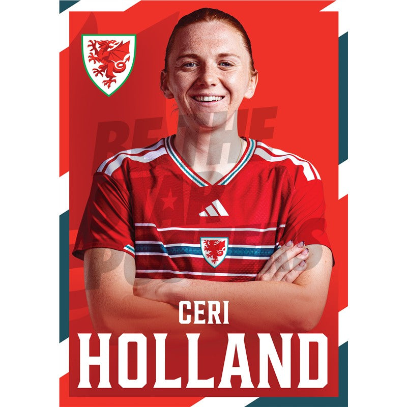 Wales Women Ceri Holland 2026 Headshot Poster