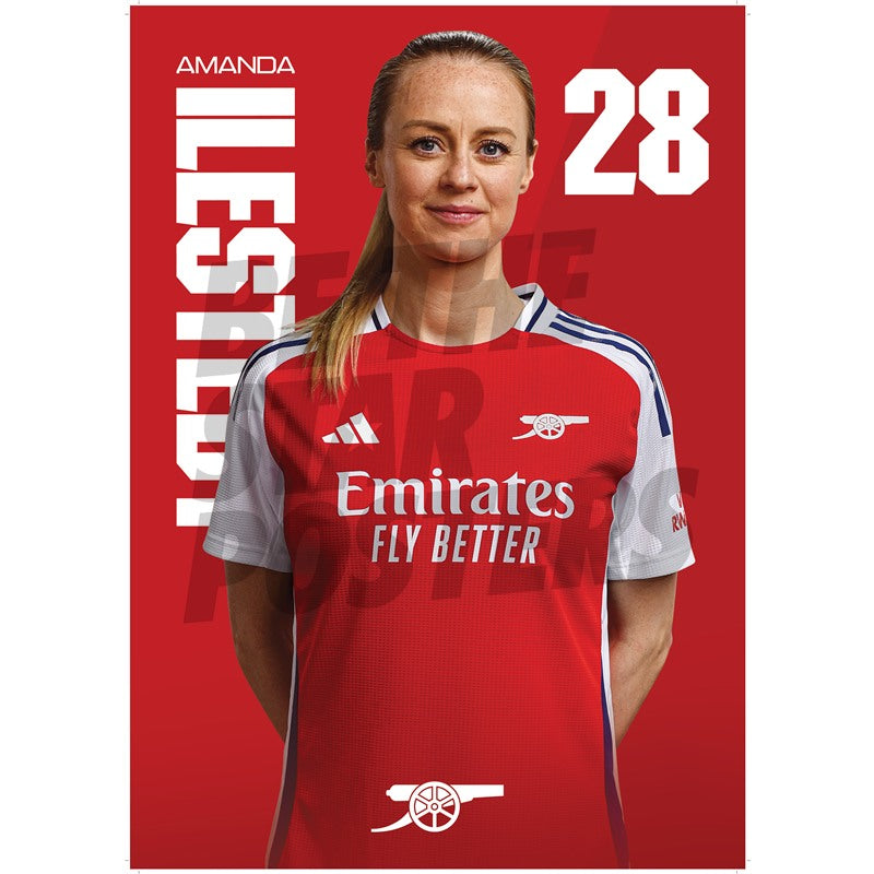 Arsenal FC Ilestedt 24/25 Headshot Poster