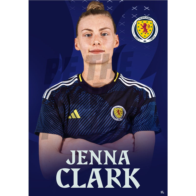 Scotland Jenna Clark 24/25 Home Headshot Poster