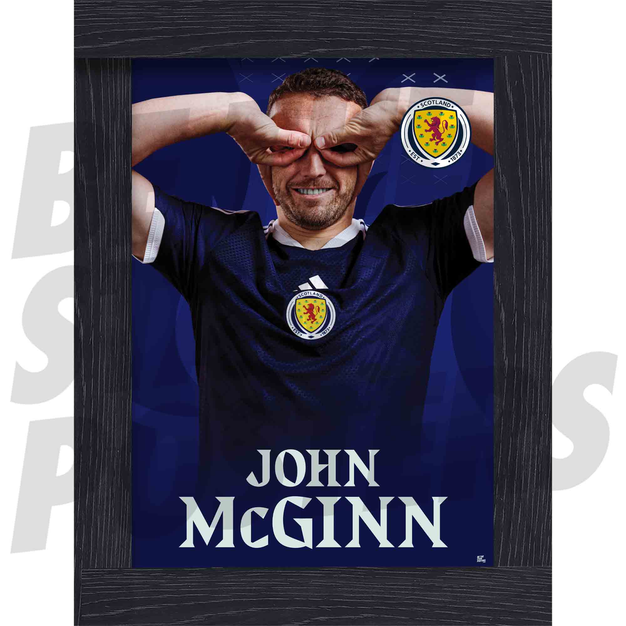 Scotland John McGinn 25/26 Headshot Poster