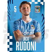 Coventry City FC Jack Rudoni 25/26 Headshot Poster