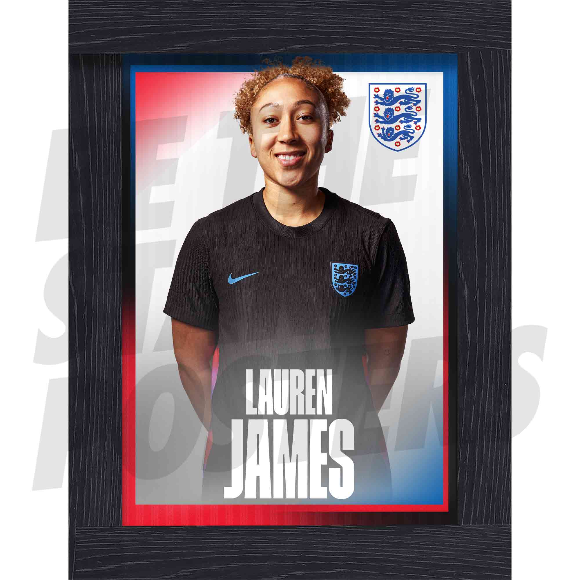 Lionesses James 25/26 Away Headshot Poster