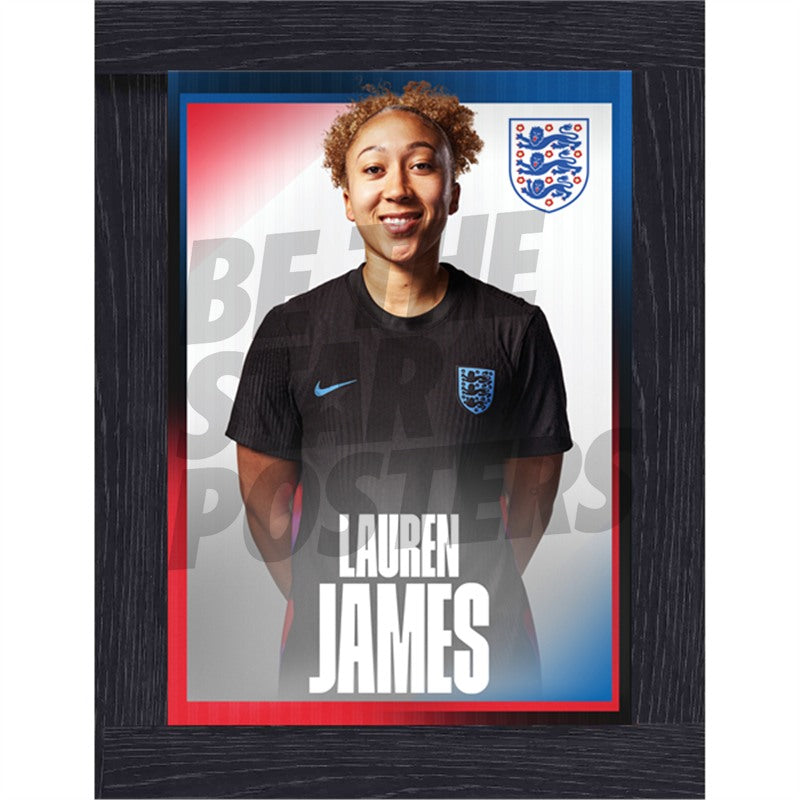 Lionesses James 25/26 Away Headshot Poster