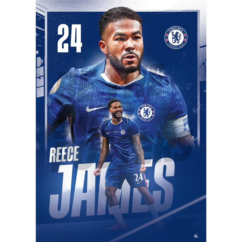Chelsea FC James 25/26 Action Poster