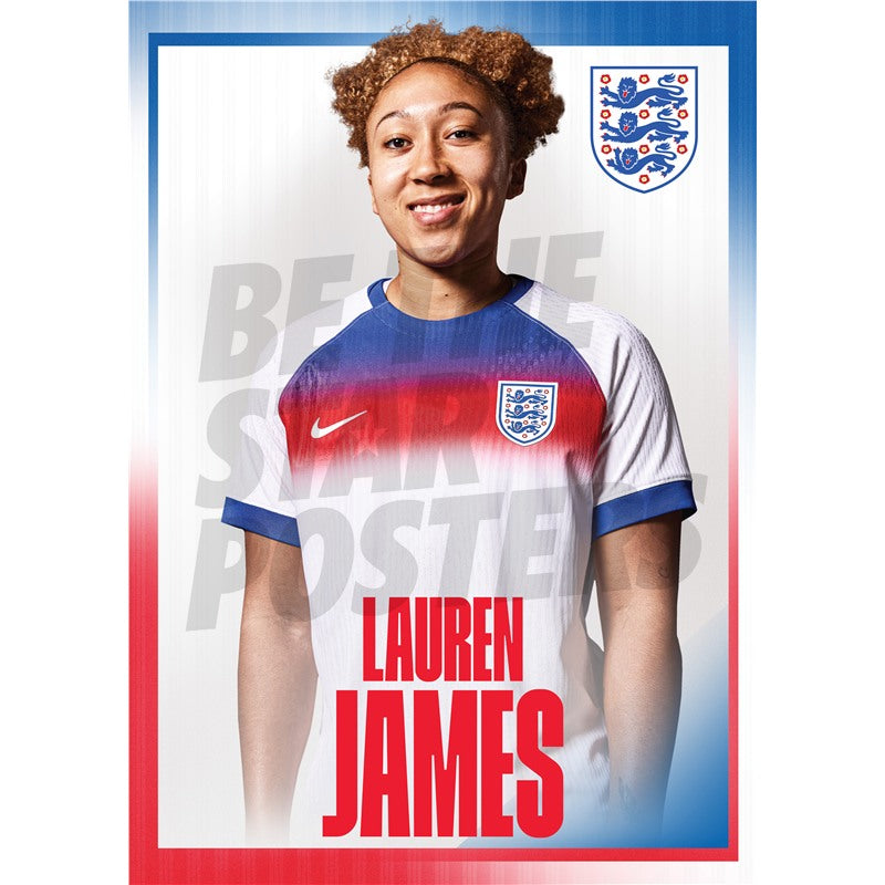 Lionesses James 25/26 Home Headshot Poster
