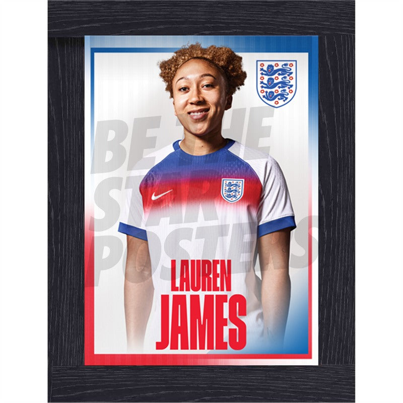 Lionesses James 25/26 Home Headshot Poster