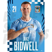 Coventry City FC Jake Bidwell 25/26 Headshot Poster