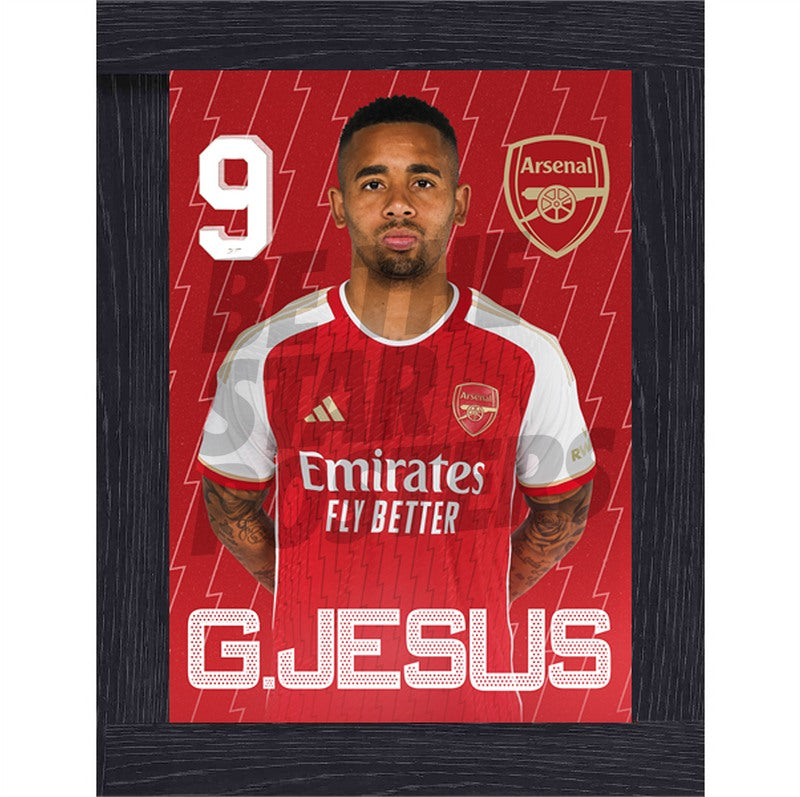 Arsenal FC Jesus 23/24 Headshot Poster