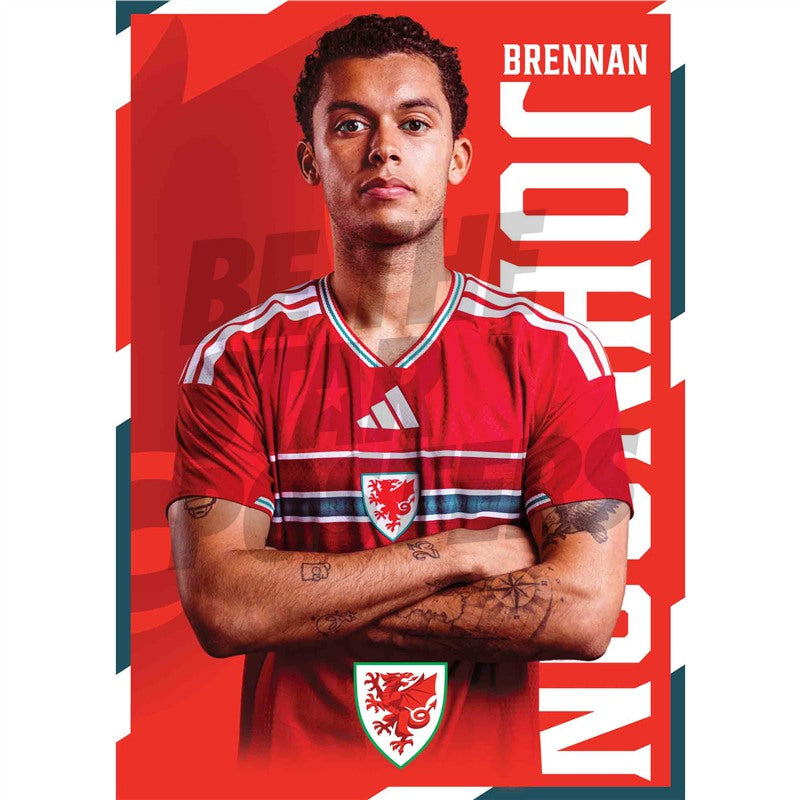 Wales Brennan Johnson 2026 Headshot Poster