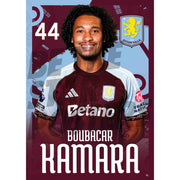 Aston Villa FC Boubacar Kamara 25/26 Headshot Poster