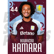 Aston Villa FC Boubacar Kamara 25/26 Headshot Poster