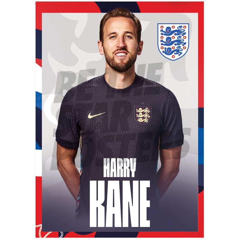 England Kane 24/25 Away Headshot Poster