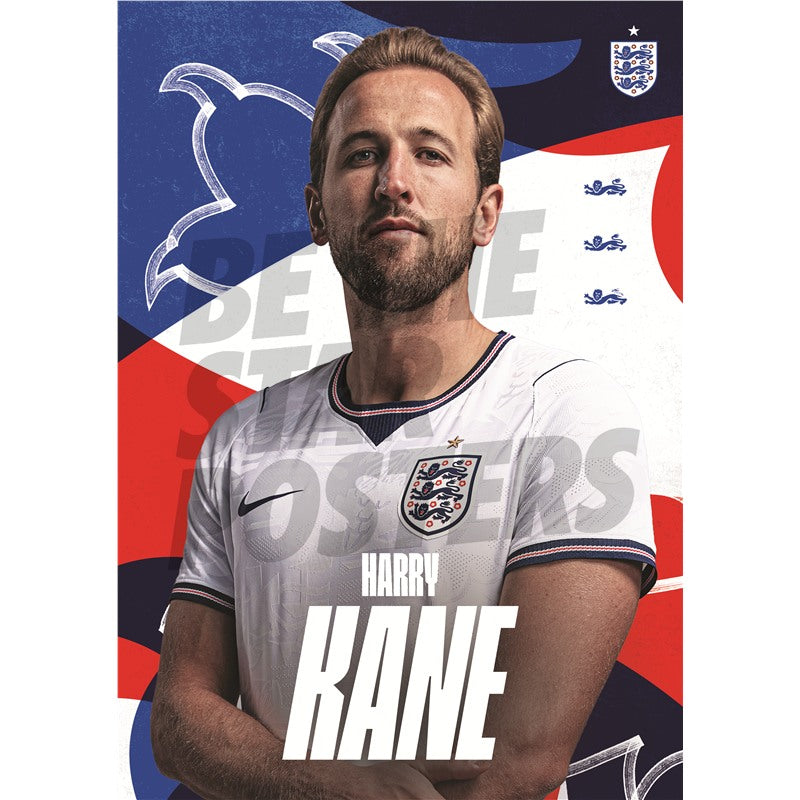 Harry Kane England 26/27 Home Headshot Poster