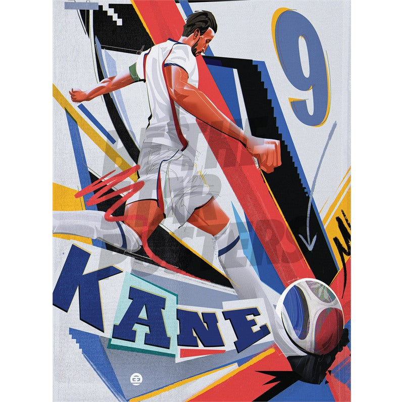 Harry Kane Football Art Print