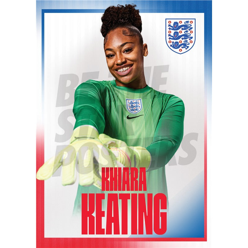 Lionesses Keating 25/26 Home Headshot Poster