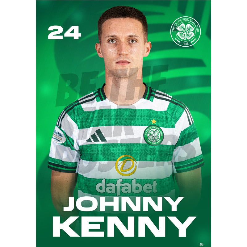 Celtic FC Johnny Kenny 25/26 Headshot Poster