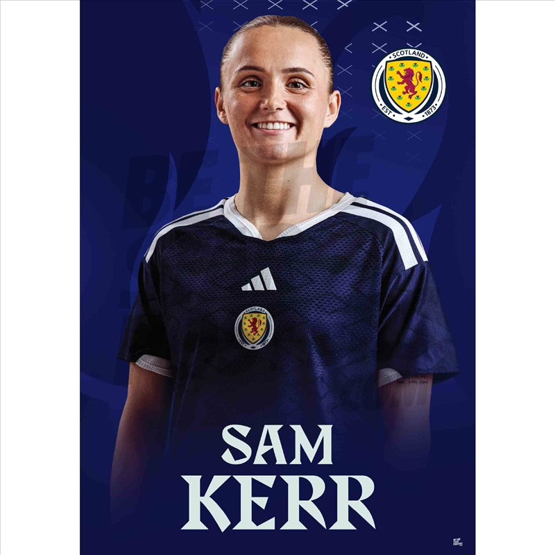 Scotland Sam Kerr 25/26 Headshot Poster