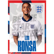 England Konsa 24/25 Home Headshot Poster