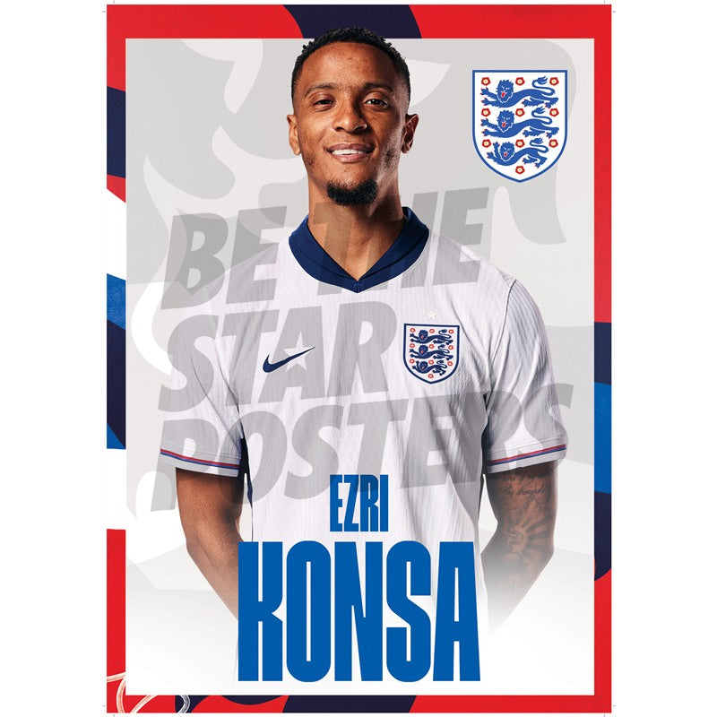England Konsa 24/25 Home Headshot Poster