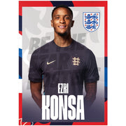 England Konsa 24/25 Away Headshot Poster