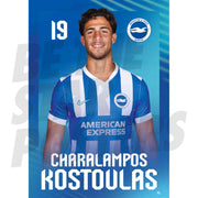 Brighton & Hove Albion FC Charalampos Kostoulas 25/26 Headshot Poster
