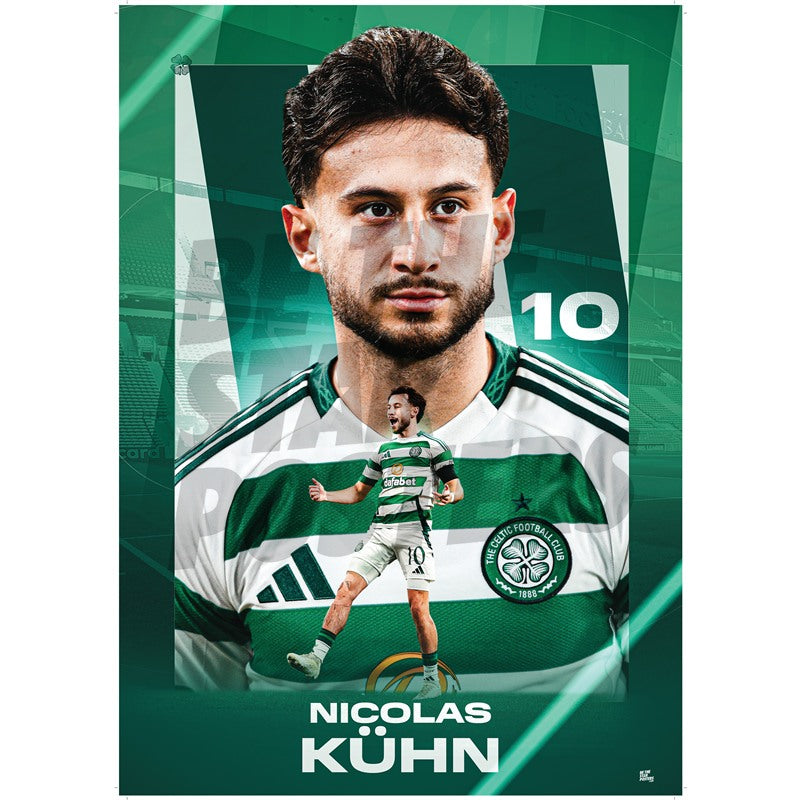 Celtic FC Kuhn 24/25 Action Poster