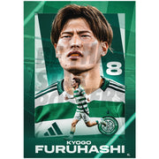 Celtic FC Kyogo 24/25 Action Poster
