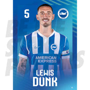 Brighton & Hove Albion FC Lewis Dunk 25/26 Headshot Poster