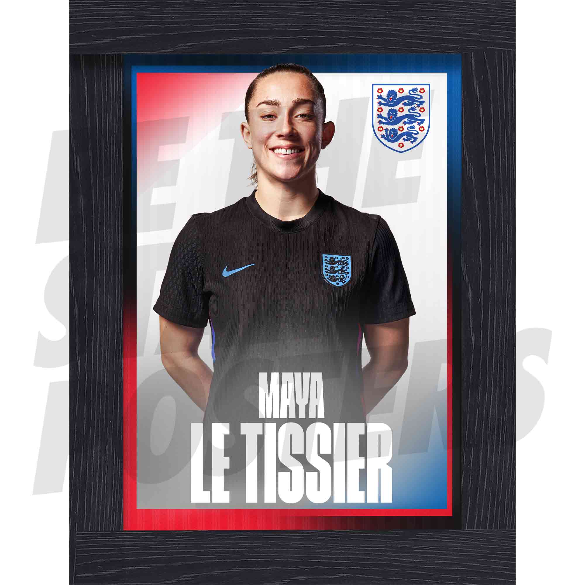 Lionesses Le Tissier 25/26 Away Headshot Poster