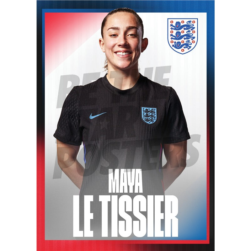 Lionesses Le Tissier 25/26 Away Headshot Poster