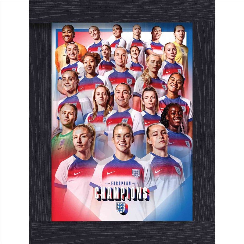 Lionesses European Champions Player Montage Poster