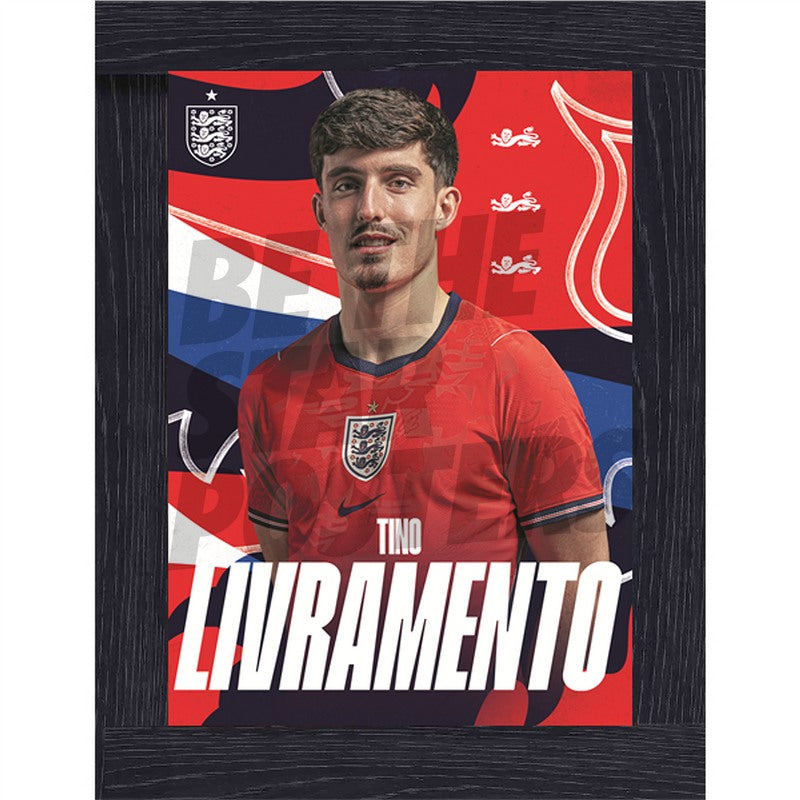 Tino Livramento England 26/27 Away Headshot Poster