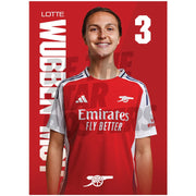 Arsenal FC Wubben-Moy 24/25 Headshot Poster