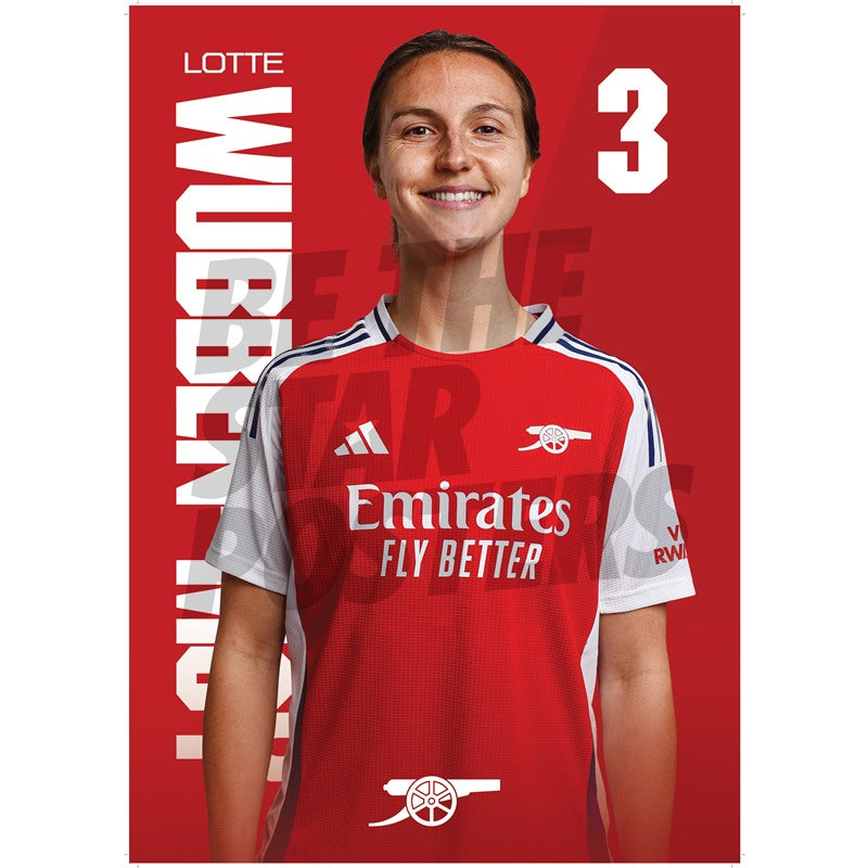 Arsenal FC Wubben-Moy 24/25 Headshot Poster