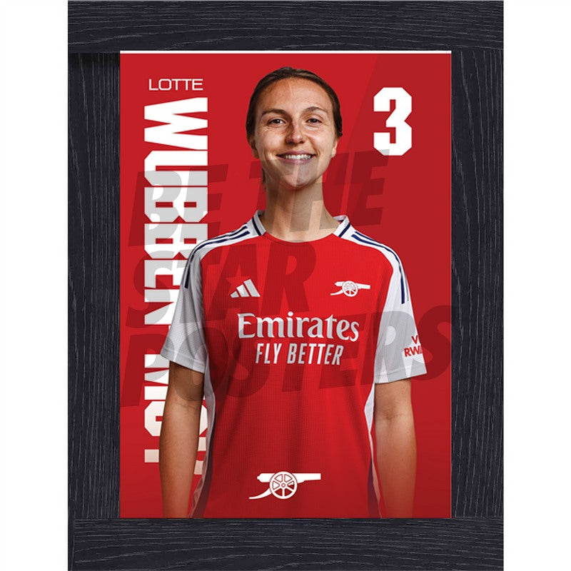 Arsenal FC Wubben-Moy 24/25 Headshot Poster