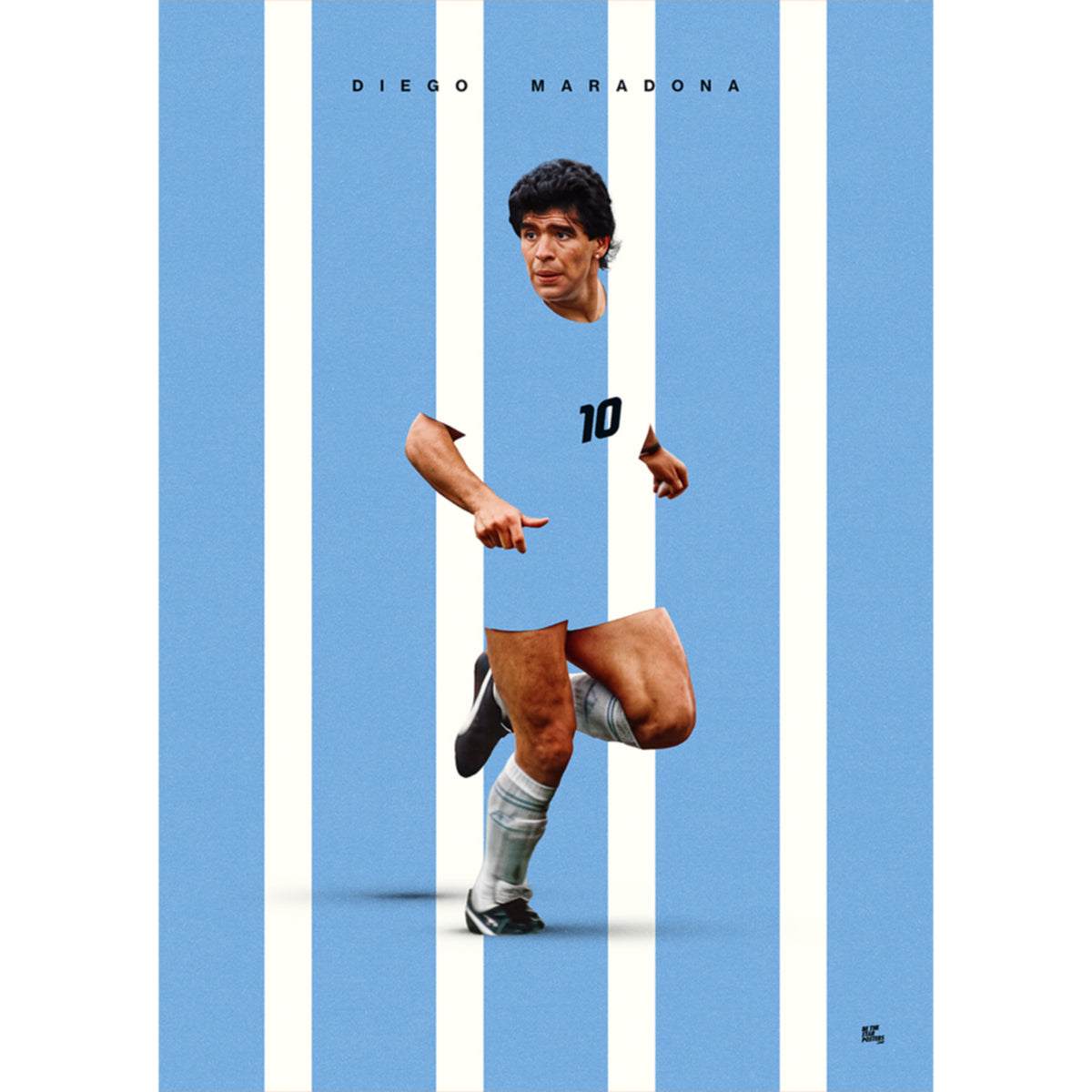 Diego Maradona World Football Icons Poster