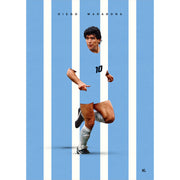 Diego Maradona World Football Icons Poster