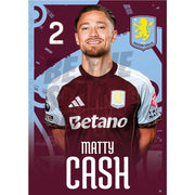 Aston Villa FC Matty Cash 25/26 Headshot Poster