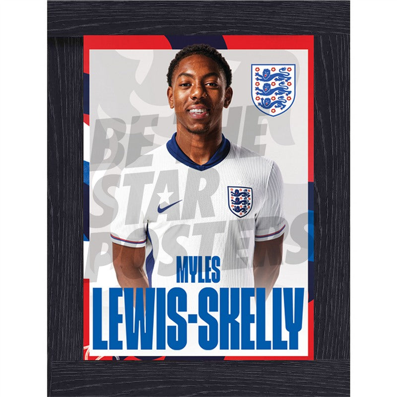 England Lewis-Skelly 24/25 Home Headshot Poster